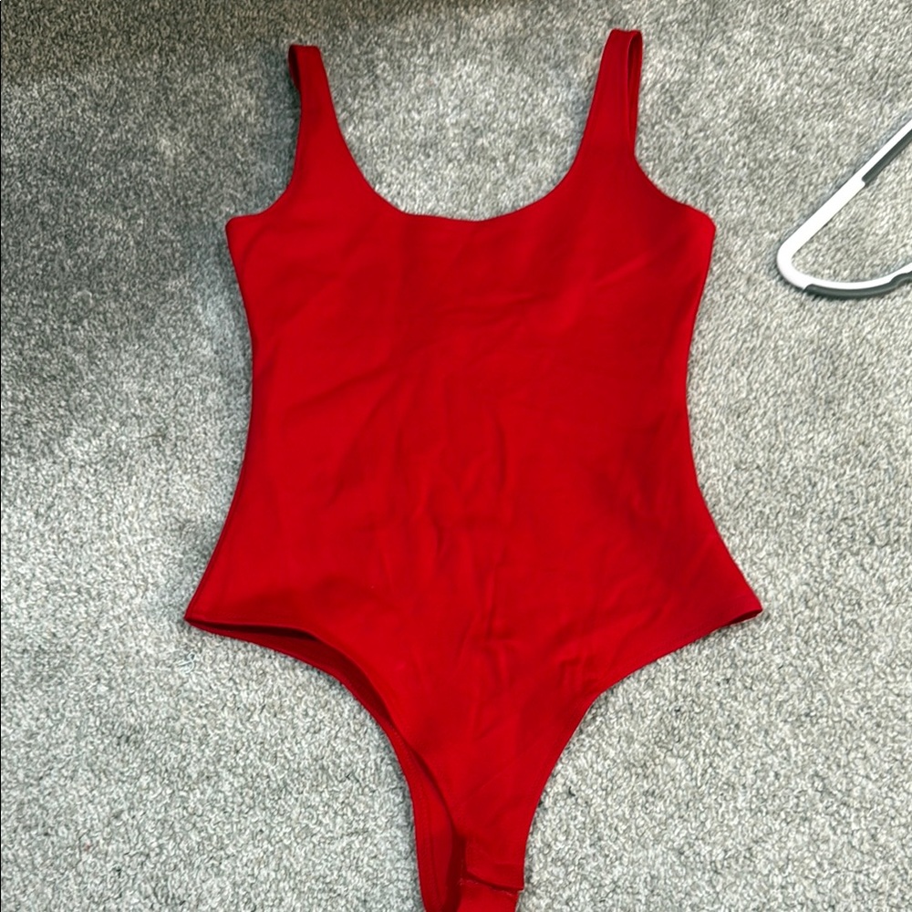 Vibrant Red Body Suit